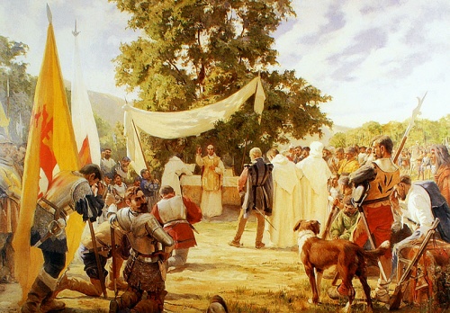 Primera misa en Santiago Pedro Subercaseaux 1904.jpg