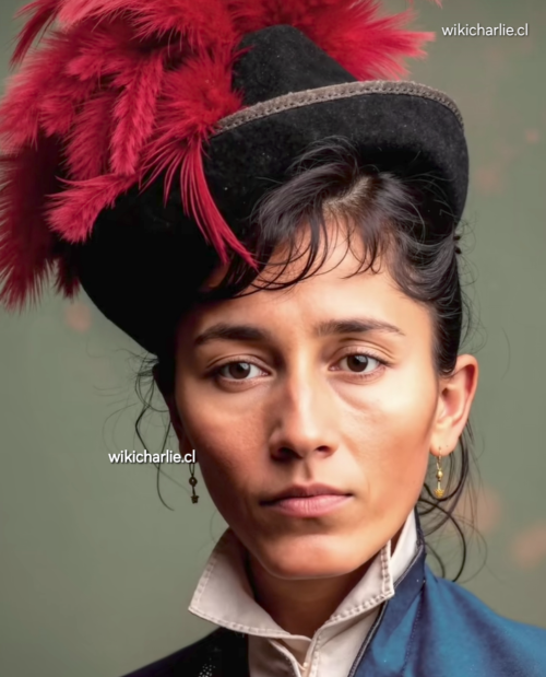 Cantinera Irene Morales con el grado de Sargento en 1880.